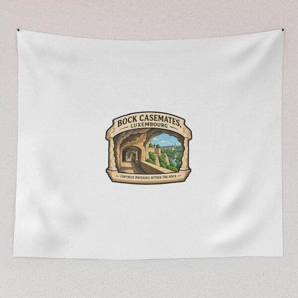 Item preview, Bock Casemates, Luxembourg Fortress Passages Within The Rock European Travel History Souvenir designed and sold by Simsimah26Parks.