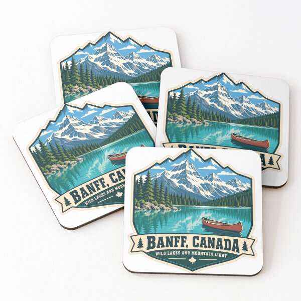 Item preview, Banff, Canada Wild Lakes And Mountain Light Canadian National Park Travel Hiking Outdoors designed and sold by SEEM-drawing.