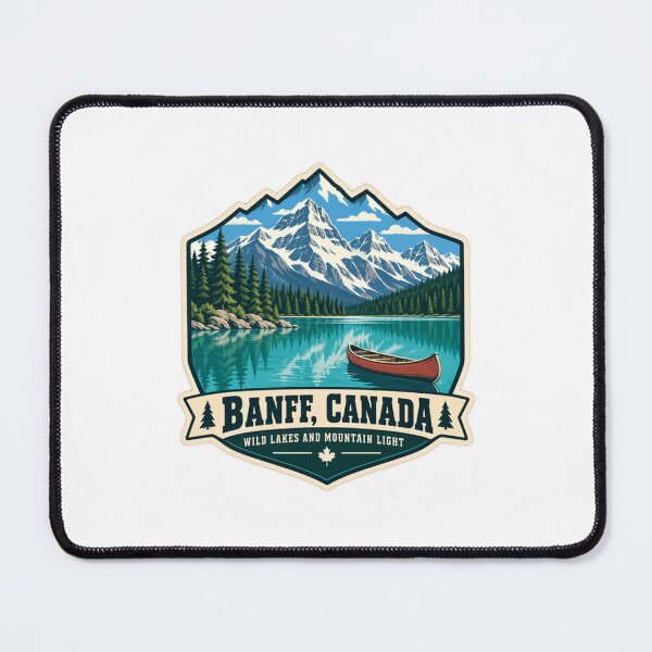 Item preview, Banff, Canada Wild Lakes And Mountain Light Canadian National Park Travel Hiking Outdoors designed and sold by SEEM-drawing.