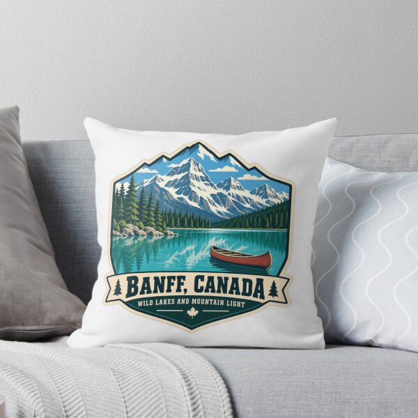 Item preview, Banff, Canada Wild Lakes And Mountain Light Canadian National Park Travel Hiking Outdoors designed and sold by SEEM-drawing.