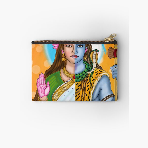 Item preview, Ardhanarishvara Digital Drawing | Shiva Parvati Divine Hindu Artwork designed and sold by Harshit_Digital_Arts.