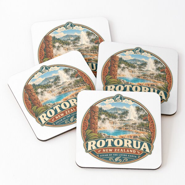 Item preview, Rotorua New Zealand Steam Of The Living Earth Travel Souvenir designed and sold by Simsimah26Parks.