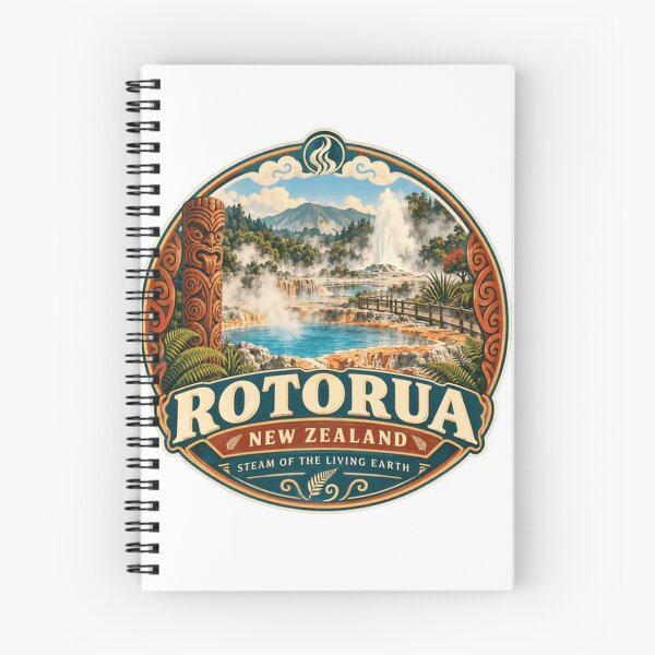 Item preview, Rotorua New Zealand Steam Of The Living Earth Travel Souvenir designed and sold by Simsimah26Parks.