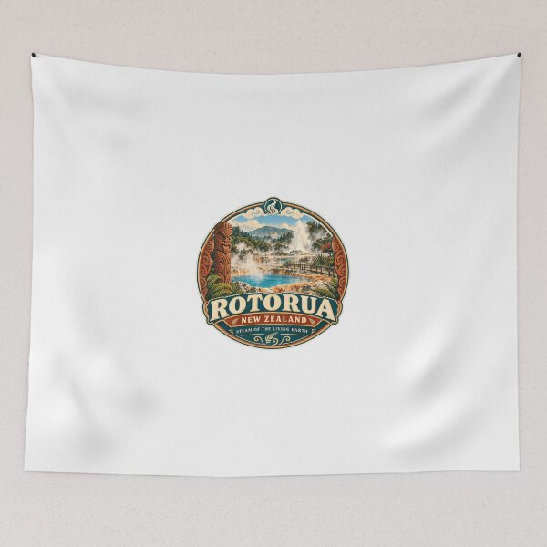 Item preview, Rotorua New Zealand Steam Of The Living Earth Travel Souvenir designed and sold by Simsimah26Parks.