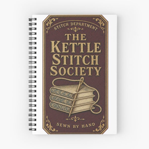 Item preview, The Kettle Stitch Society Bookbinder's Badge designed and sold by BoosterShop.