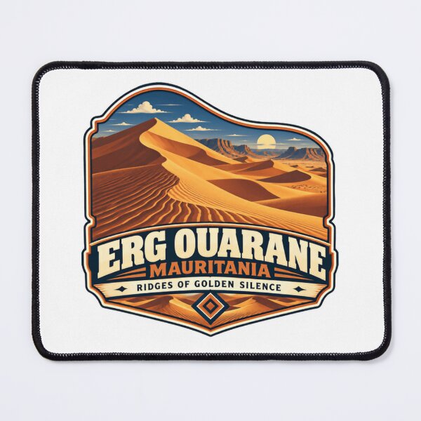 Item preview, Erg Ouarane Mauritania Ridges Of Golden Silence African Desert Travel Explorer designed and sold by Star3NowForMe.