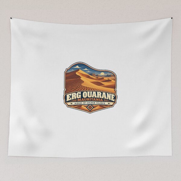 Item preview, Erg Ouarane Mauritania Ridges Of Golden Silence African Desert Travel Explorer designed and sold by Star3NowForMe.