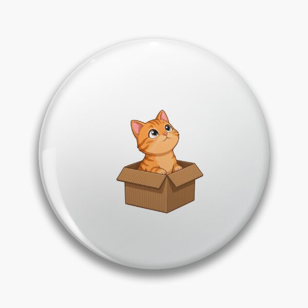 Item preview, Orange Tabby Cat in Cardboard Box Illustration designed and sold by Nichely.