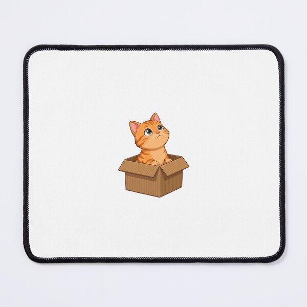 Item preview, Orange Tabby Cat in Cardboard Box Illustration designed and sold by Nichely.