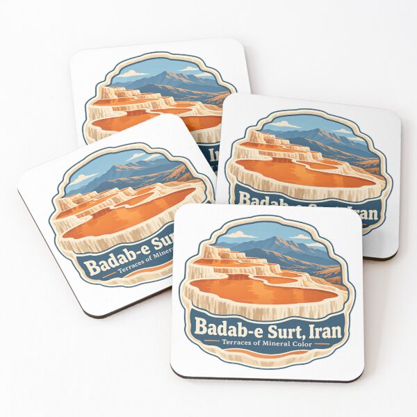 Item preview, Badab-E Surt, Iran Terraces Of Mineral Color Travel Souvenir Natural Wonder designed and sold by Simsimah26Parks.
