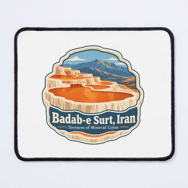 Item preview, Badab-E Surt, Iran Terraces Of Mineral Color Travel Souvenir Natural Wonder designed and sold by Simsimah26Parks.
