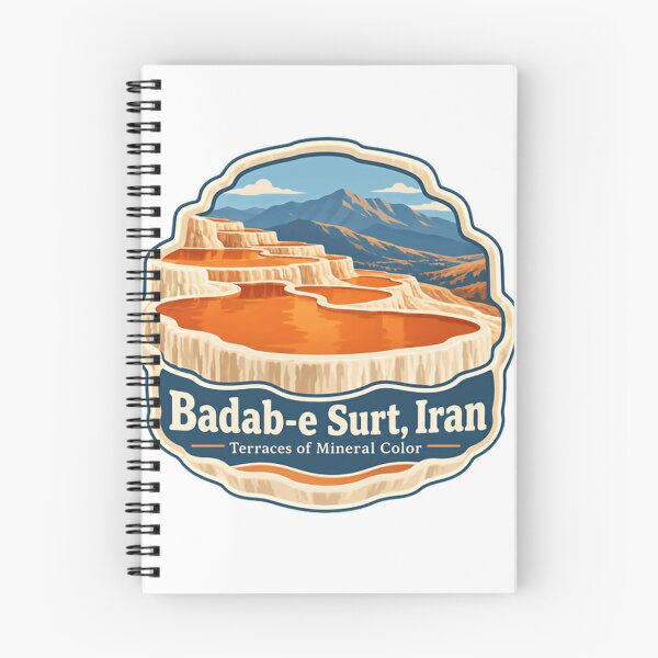Item preview, Badab-E Surt, Iran Terraces Of Mineral Color Travel Souvenir Natural Wonder designed and sold by Simsimah26Parks.