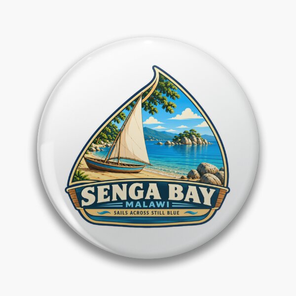 Item preview, Senga Bay Malawi Sails Across Still Blue Lake Travel Souvenir Vacationer designed and sold by Star3NowForMe.