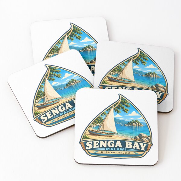 Item preview, Senga Bay Malawi Sails Across Still Blue Lake Travel Souvenir Vacationer designed and sold by Star3NowForMe.