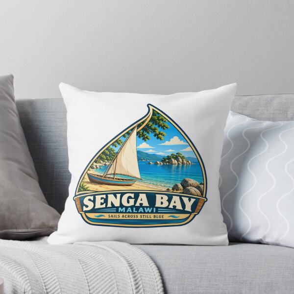 Item preview, Senga Bay Malawi Sails Across Still Blue Lake Travel Souvenir Vacationer designed and sold by Star3NowForMe.