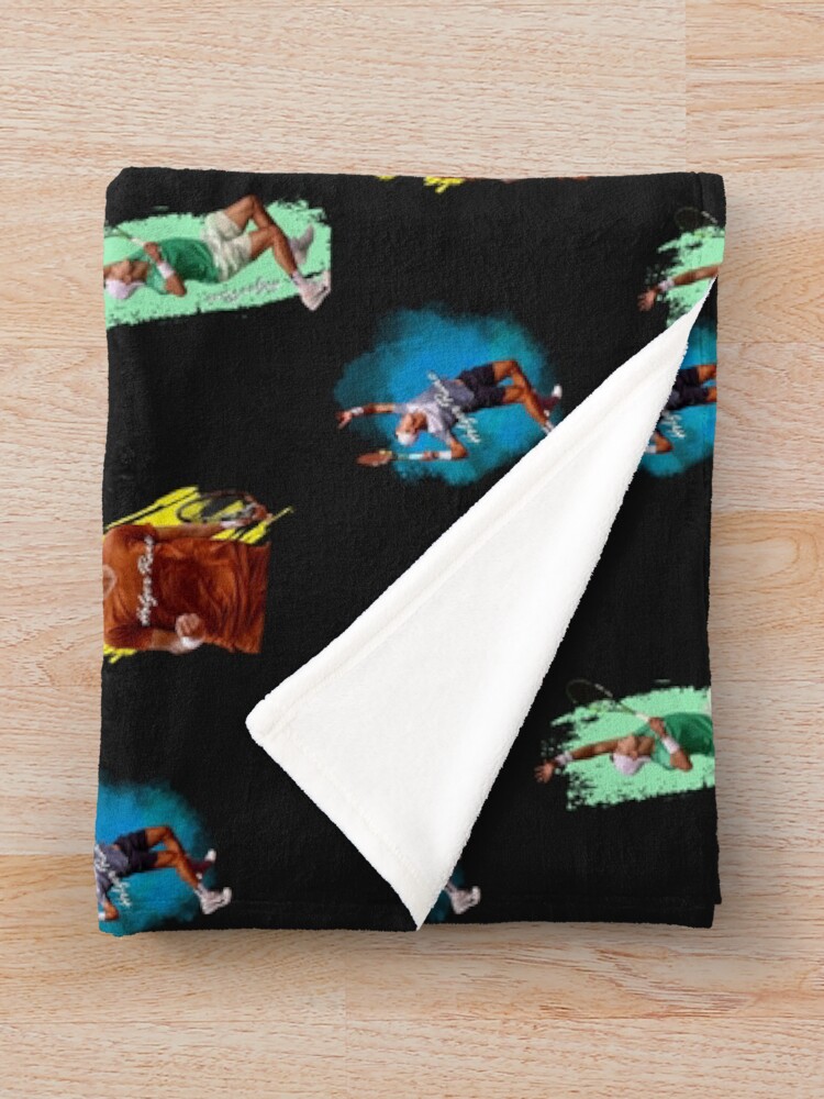 Thumbnail 3 of 6, Throw Blanket, Holger Rune HD Sticker Set / T Shirt designed and sold by Designsleashed.