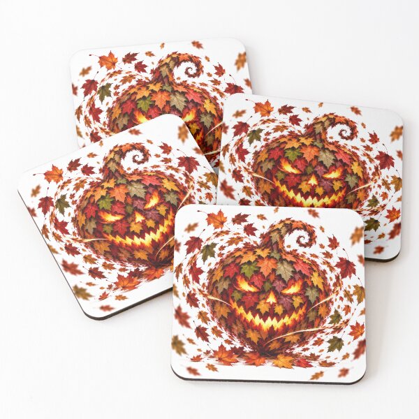 Item preview, Haunted Pumpkin of Autumn Leaves designed and sold by DansCreations42.