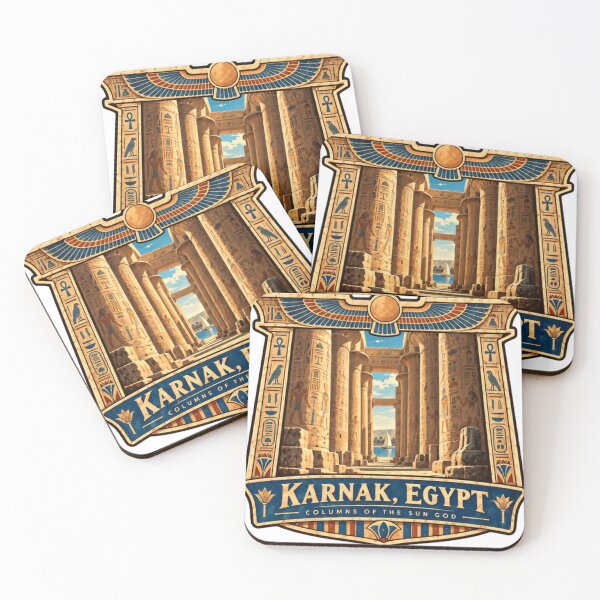 Item preview, Karnak, Egypt Columns Of The Sun God Ancient Egyptian History Travel Landmark designed and sold by SEEM-drawing.