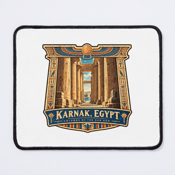 Item preview, Karnak, Egypt Columns Of The Sun God Ancient Egyptian History Travel Landmark designed and sold by SEEM-drawing.