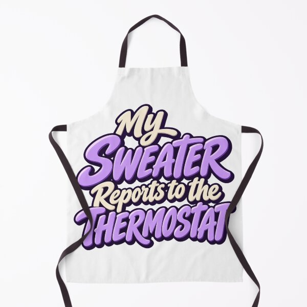 Item preview, Sweater Reports to Thermostat Bold Letter Art designed and sold by Bikivuno.