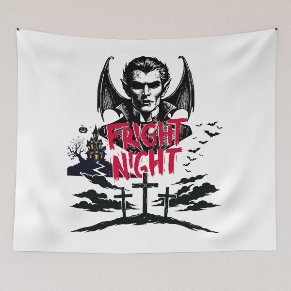 Item preview, Fright Night Vampire Shirt, Halloween Gift for Horror Fans, Funny Spooky Dracula Tee designed and sold by E20STUDIO.
