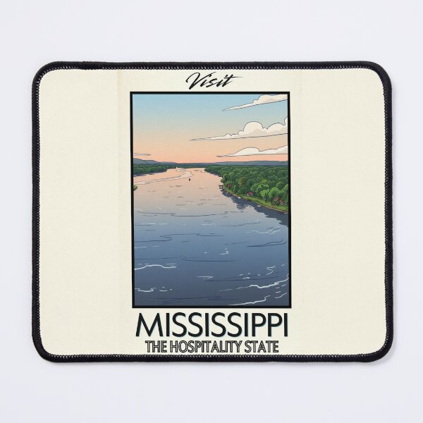 Item preview, Mississippi Scenic Vintage Style Travel Advert designed and sold by Dimensionality.