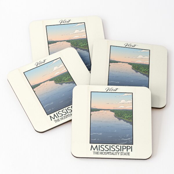 Item preview, Mississippi Scenic Vintage Style Travel Advert designed and sold by Dimensionality.