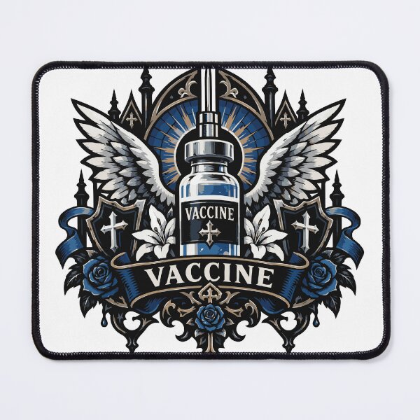 Item preview, Vaccine Gothic Street Brand Badge Illustration designed and sold by medicalkinoko.