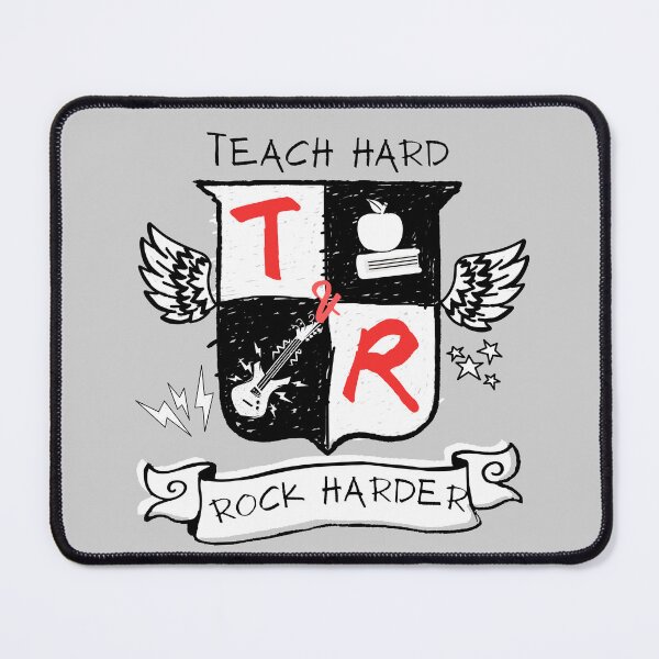 Item preview, Teacher Rock Crest - Teach Hard, Rock Harder designed and sold by Nacho Average Designs.