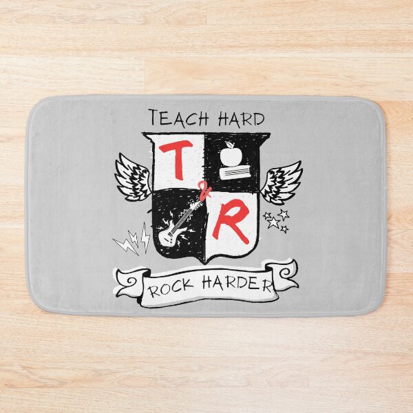 Item preview, Teacher Rock Crest - Teach Hard, Rock Harder designed and sold by Nacho Average Designs.