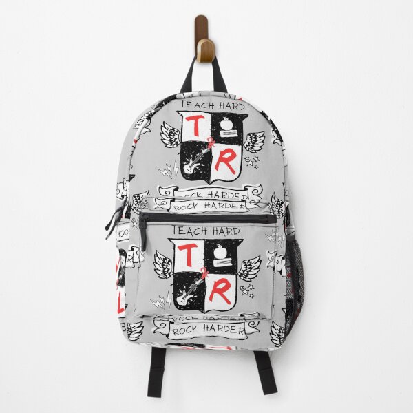 Item preview, Teacher Rock Crest - Teach Hard, Rock Harder designed and sold by Nacho Average Designs.