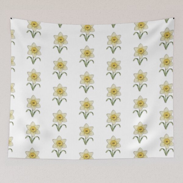Item preview, Yellow Daffodil Sticker | Narcissus Flower Sticker | Fine Line Botanical Tattoo designed and sold by FineLineBotanical .