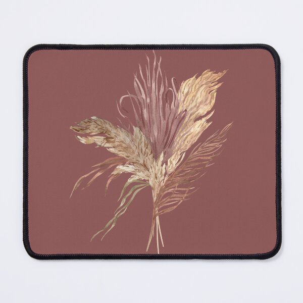 Item preview, Boho Dried Floral Bouquet: Terracotta and Beige Pampas Grass Watercolor Print designed and sold by Kat Designs Store.