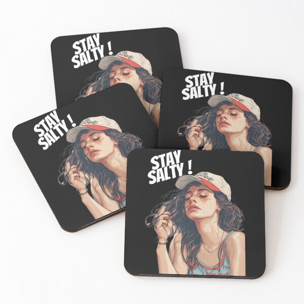 Item preview, Stay Salty Anime Girl Cap Lifestyle Art designed and sold by BreckenChacon.