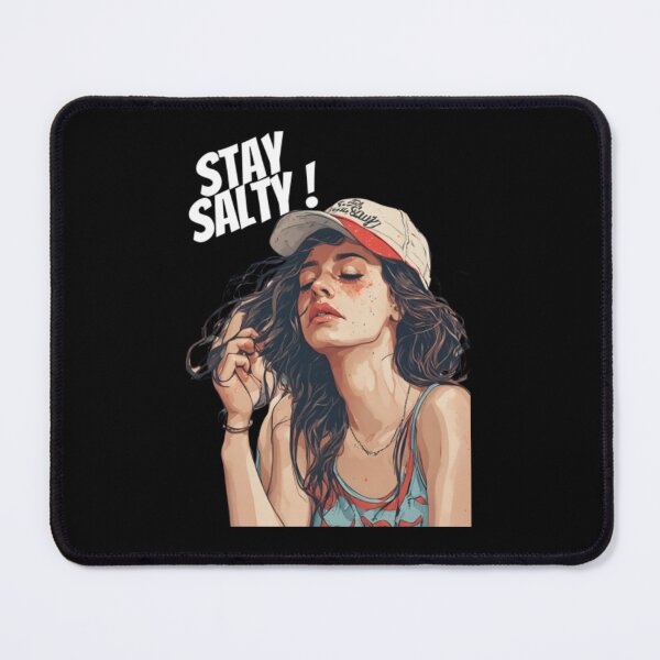 Item preview, Stay Salty Anime Girl Cap Lifestyle Art designed and sold by BreckenChacon.