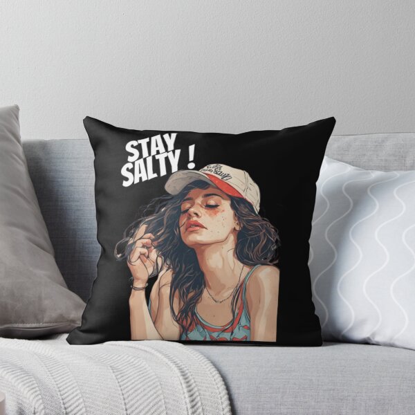 Item preview, Stay Salty Anime Girl Cap Lifestyle Art designed and sold by BreckenChacon.