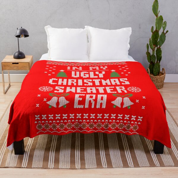 Item preview, In My Ugly Christmas Sweater Era retro knitted sweater design designed and sold by Jdawnink.