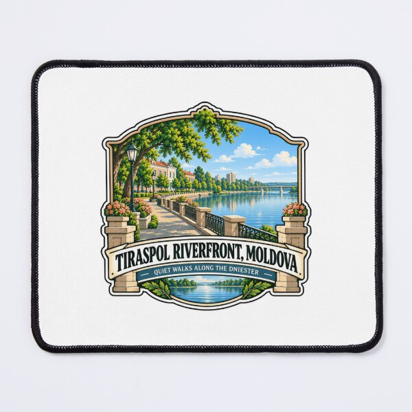 Item preview, Tiraspol Riverfront, Moldova Quiet Walks Along The Dniester Travel Destination designed and sold by SEEM-drawing.