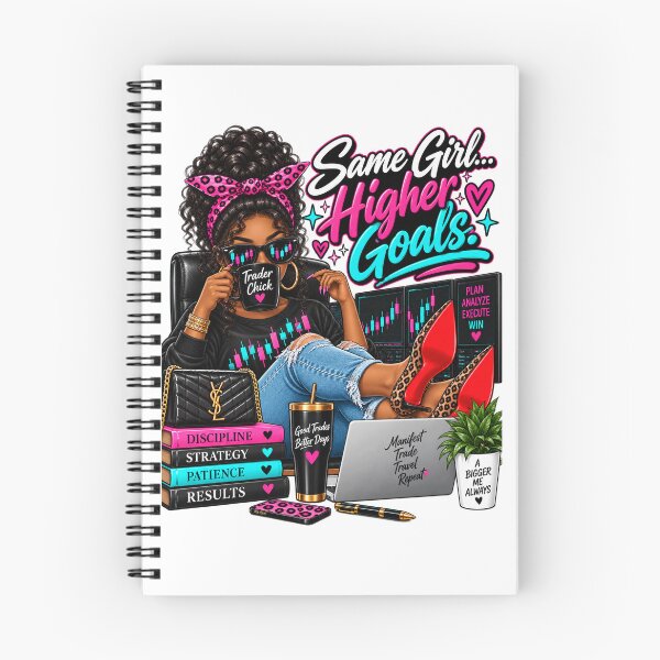 Item preview, Trader Chick-Same Girl Higher Goals-Option One- White Background  designed and sold by Trendi61.