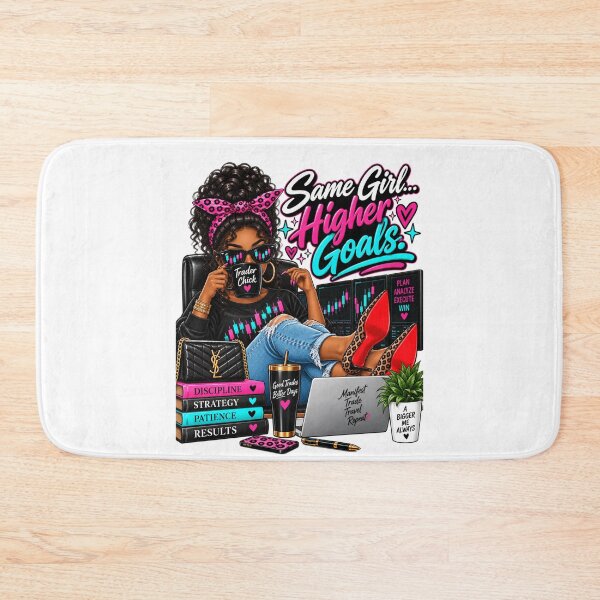Item preview, Trader Chick-Same Girl Higher Goals-Option One- White Background  designed and sold by Trendi61.