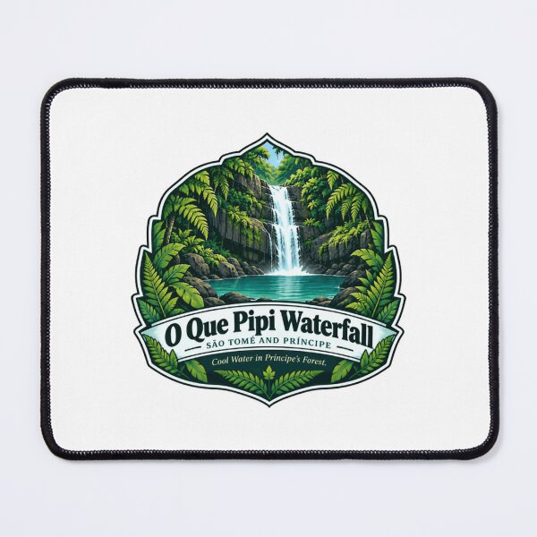 Item preview, O Que Pipi Waterfall São Tomé And Príncipe Island Vacation designed and sold by SEEM-drawing.