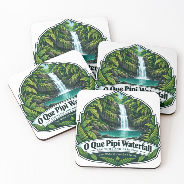 Item preview, O Que Pipi Waterfall São Tomé And Príncipe Island Vacation designed and sold by SEEM-drawing.