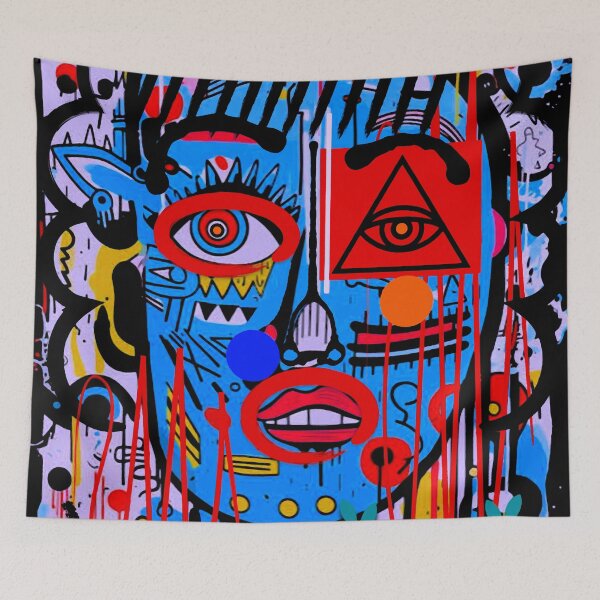 Item preview, Graffiti Woman's Portrait designed and sold by ViaARTfactory.