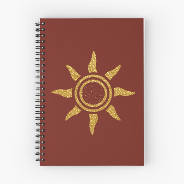 Item preview, Golden Sunburst Celestial Symbol: Deep Crimson and Gold Glitter Aesthetic Print designed and sold by Kat Designs Store.