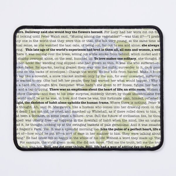 Item preview, Mrs. Dalloway by Virginia Woolf - text & quotes designed and sold by Mister Mipsy.