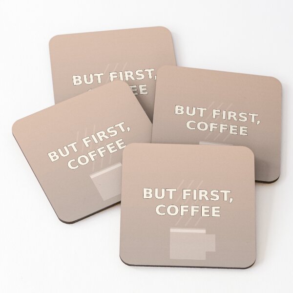 Item preview, But First Coffee Quote Design designed and sold by Nichely.