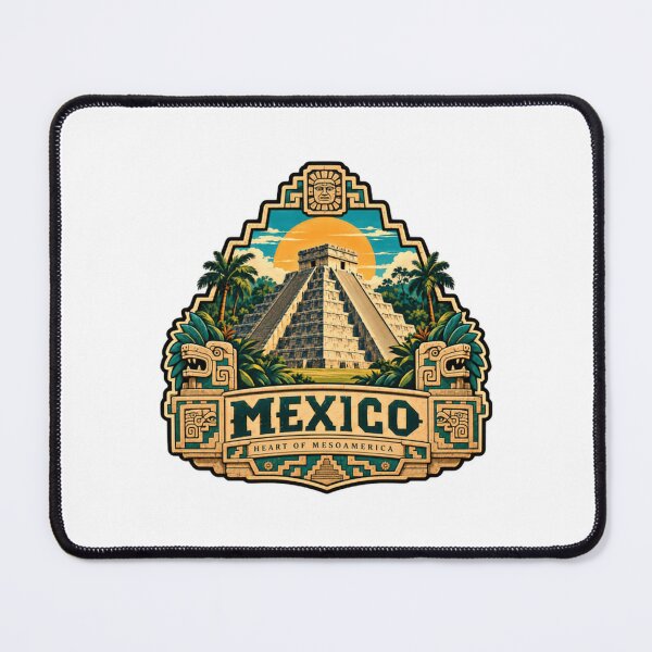 Item preview, Mexico Heart Of Mesoamerica Mayan Pyramid Culture Travel Souvenir designed and sold by SEEM-drawing.