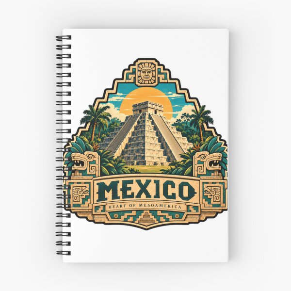 Item preview, Mexico Heart Of Mesoamerica Mayan Pyramid Culture Travel Souvenir designed and sold by SEEM-drawing.