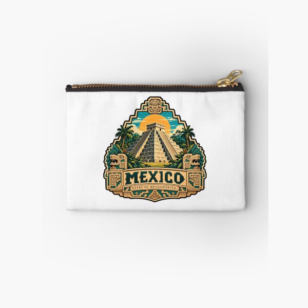 Item preview, Mexico Heart Of Mesoamerica Mayan Pyramid Culture Travel Souvenir designed and sold by SEEM-drawing.