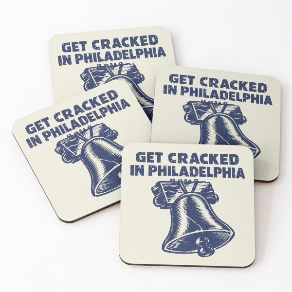 Item preview, Get Cracked in Philadelphia, Funny Liberty Bell Movie Quote designed and sold by sugarghoulz.